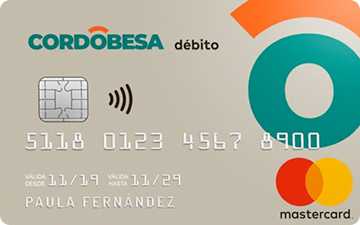 Tarjeta de débito CORDOBESA Bancor Banco de Cordoba