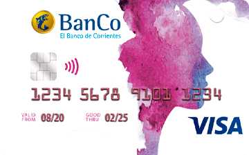 Tarjeta de crédito Visa Bonita Banco de Corrientes