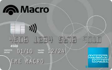 Tarjeta de crédito American Express Platinum Macro